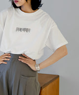 バーコードプリントTシャツ　0069
