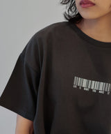 バーコードプリントTシャツ　0069