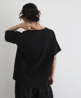シルバーヴィンテージ箔プリントTシャツ