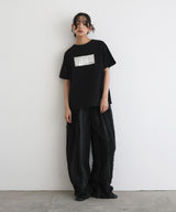 シルバーヴィンテージ箔プリントTシャツ