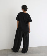 シルバーヴィンテージ箔プリントTシャツ