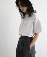 シルバーヴィンテージ箔プリントTシャツ