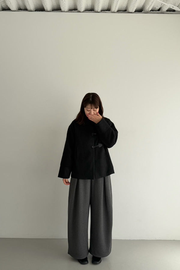 ボンディングタックワイドパンツ