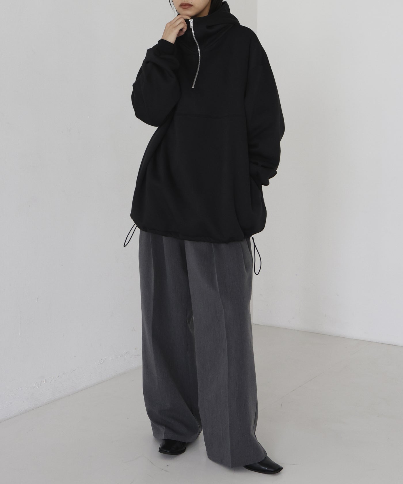 上品なファッション 裏起毛アノラックパーカー – hellam トップス