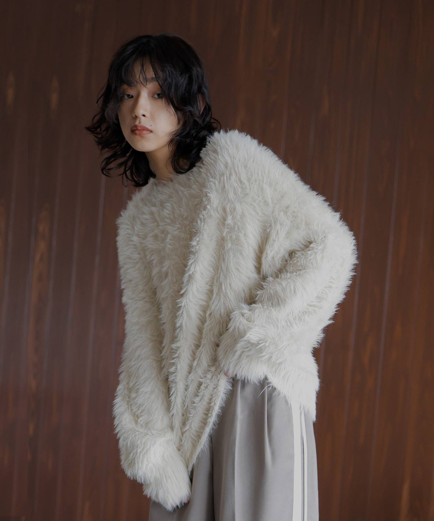 クルーネックフェザーニットプルオーバー 4087 – hellam