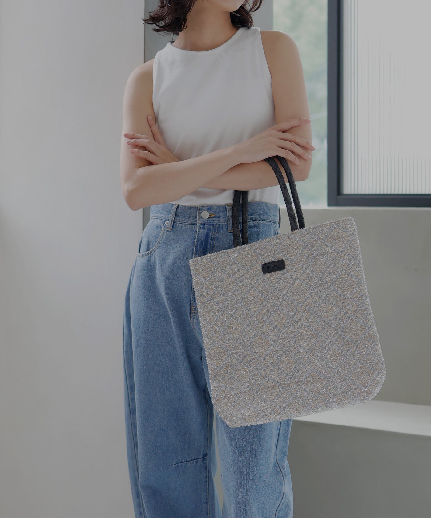 ラメジャガードトートバッグ 9528 – hellam