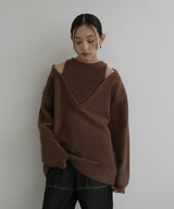 アンサンブル風Vネックニット