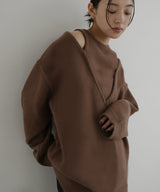 アンサンブル風Vネックニット