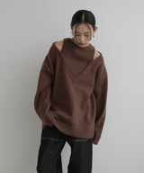 アンサンブル風Vネックニット