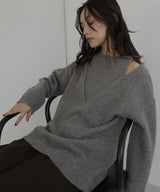 アンサンブル風Vネックニット