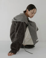 ミックスシャギーキーネックニット