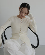 リブニットチュニックカーディガン