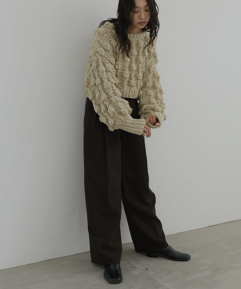 【田中日菜着用アイテム】ポップコーンハンドニット