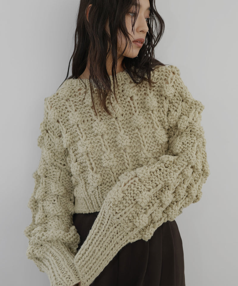 【田中日菜着用アイテム】ポップコーンハンドニット