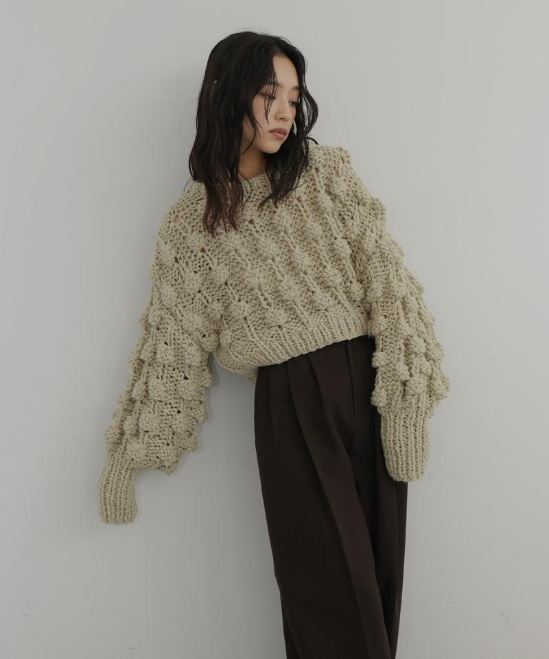 【田中日菜着用アイテム】ポップコーンハンドニット