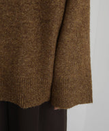 キーネックニットポロ