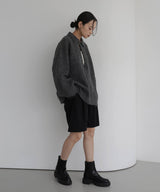 キーネックニットポロ