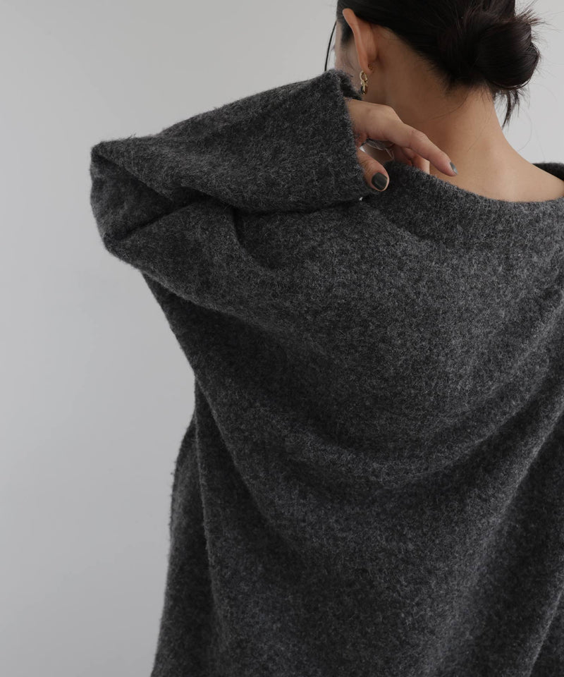 キーネックニットポロ