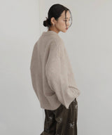 キーネックニットポロ