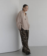 キーネックニットポロ