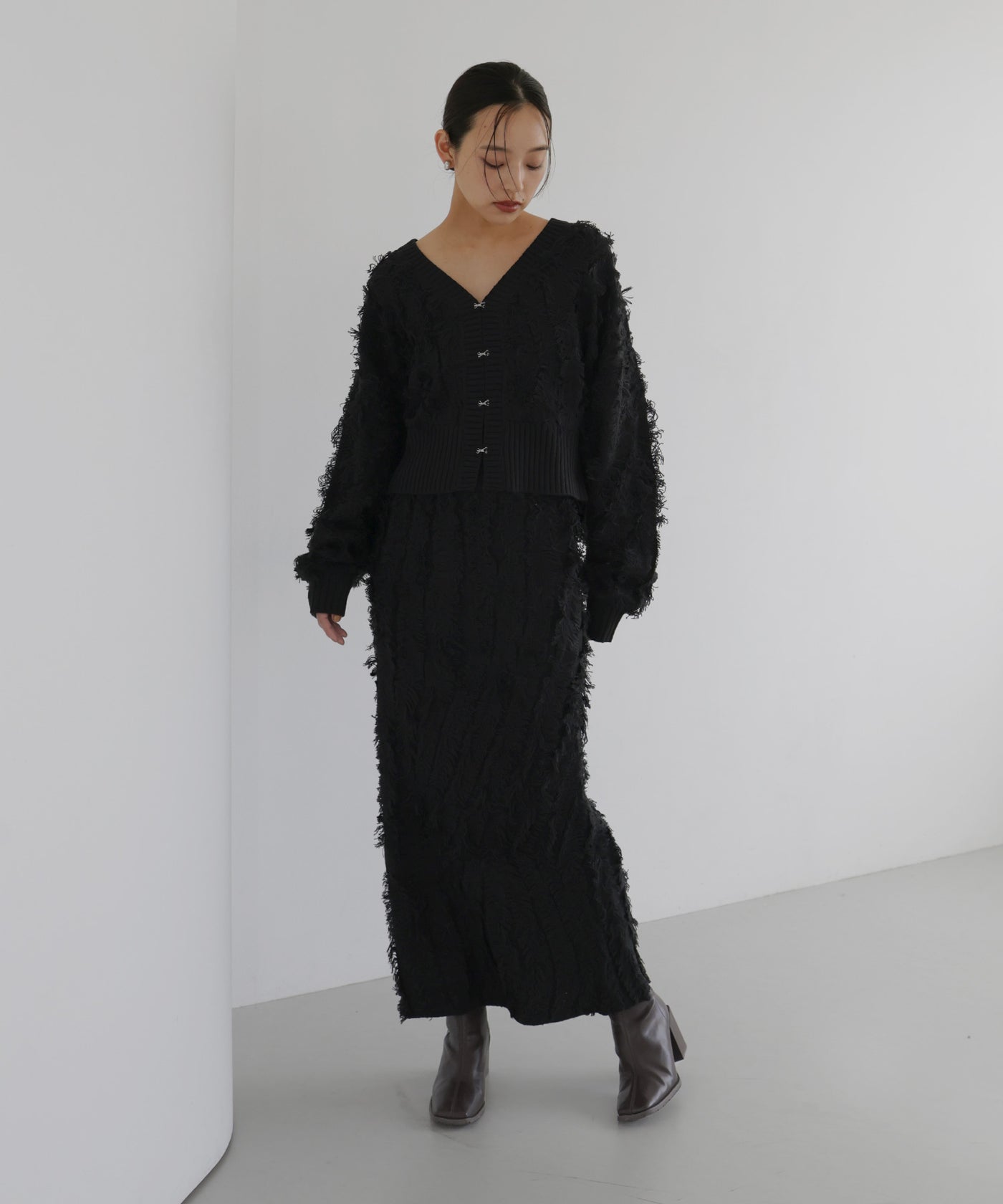 MIXフリンジタイトスカート – hellam