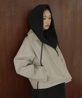 バラクラバ風フードニットマフラー