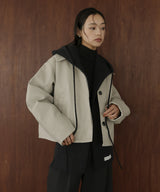 バラクラバ風フードニットマフラー