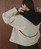 バラクラバ風フードニットマフラー