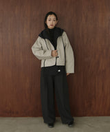 バラクラバ風フードニットマフラー