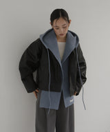 バラクラバ風フードニットマフラー