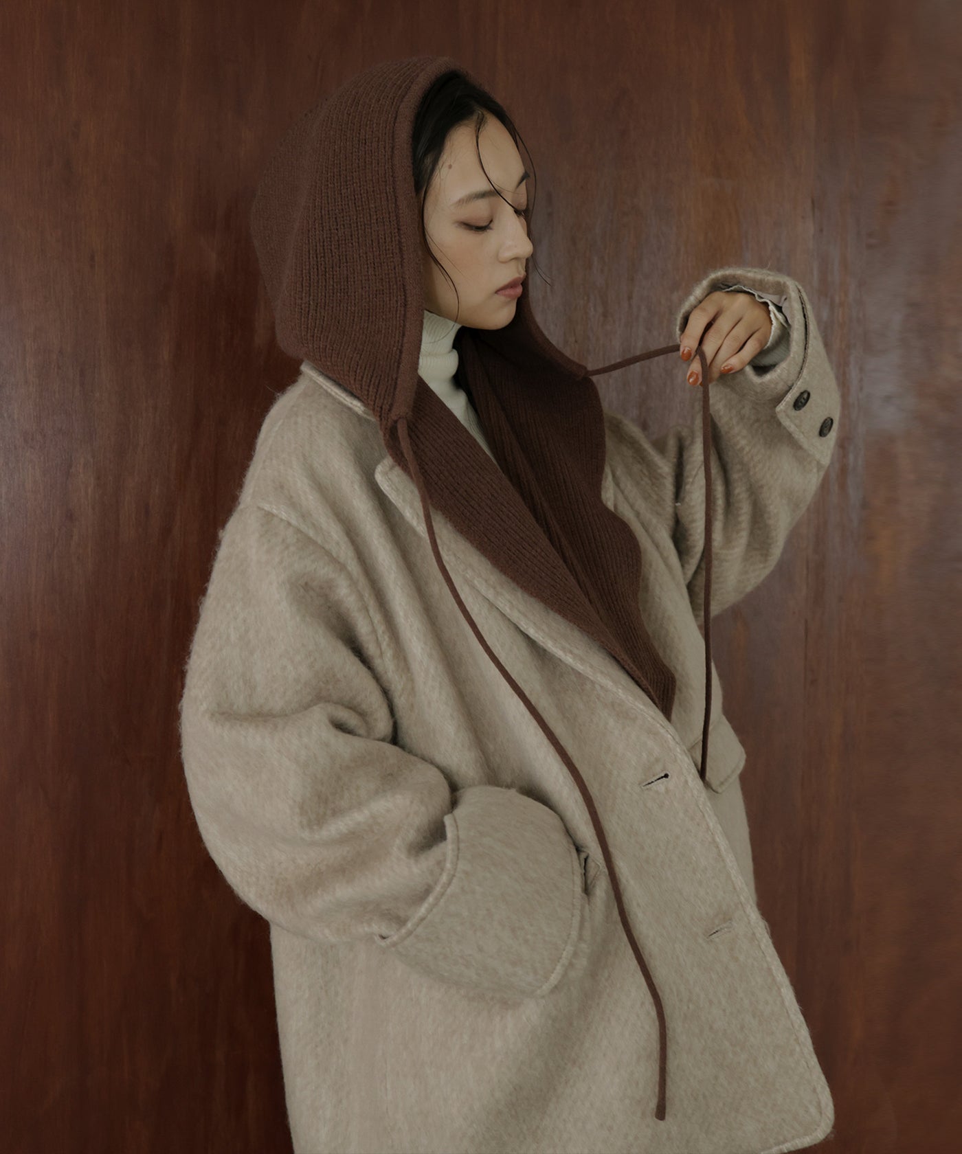 バラクラバ風フードニットマフラー – hellam