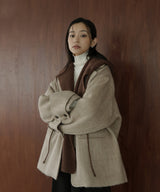 バラクラバ風フードニットマフラー