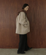 バラクラバ風フードニットマフラー