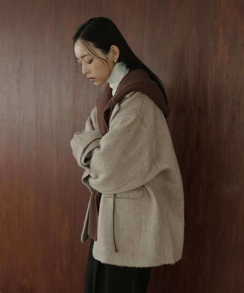 バラクラバ風フードニットマフラー