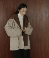 バラクラバ風フードニットマフラー