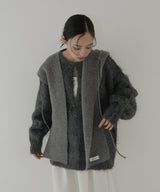 バラクラバ風フードニットマフラー