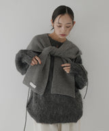 バラクラバ風フードニットマフラー