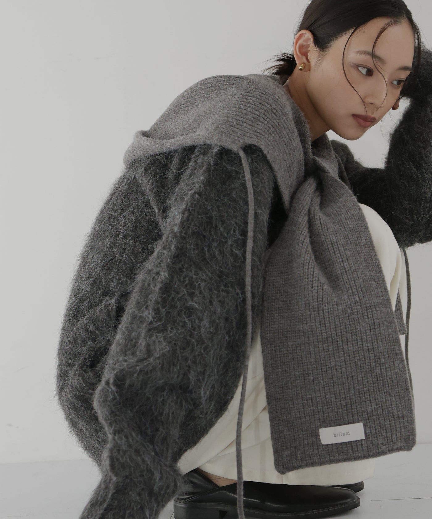 一部予約商品】バラクラバ風フードニットマフラー – hellam