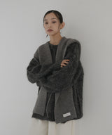 バラクラバ風フードニットマフラー