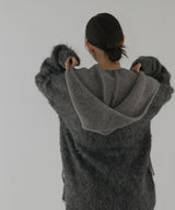 バラクラバ風フードニットマフラー