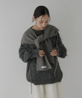 バラクラバ風フードニットマフラー