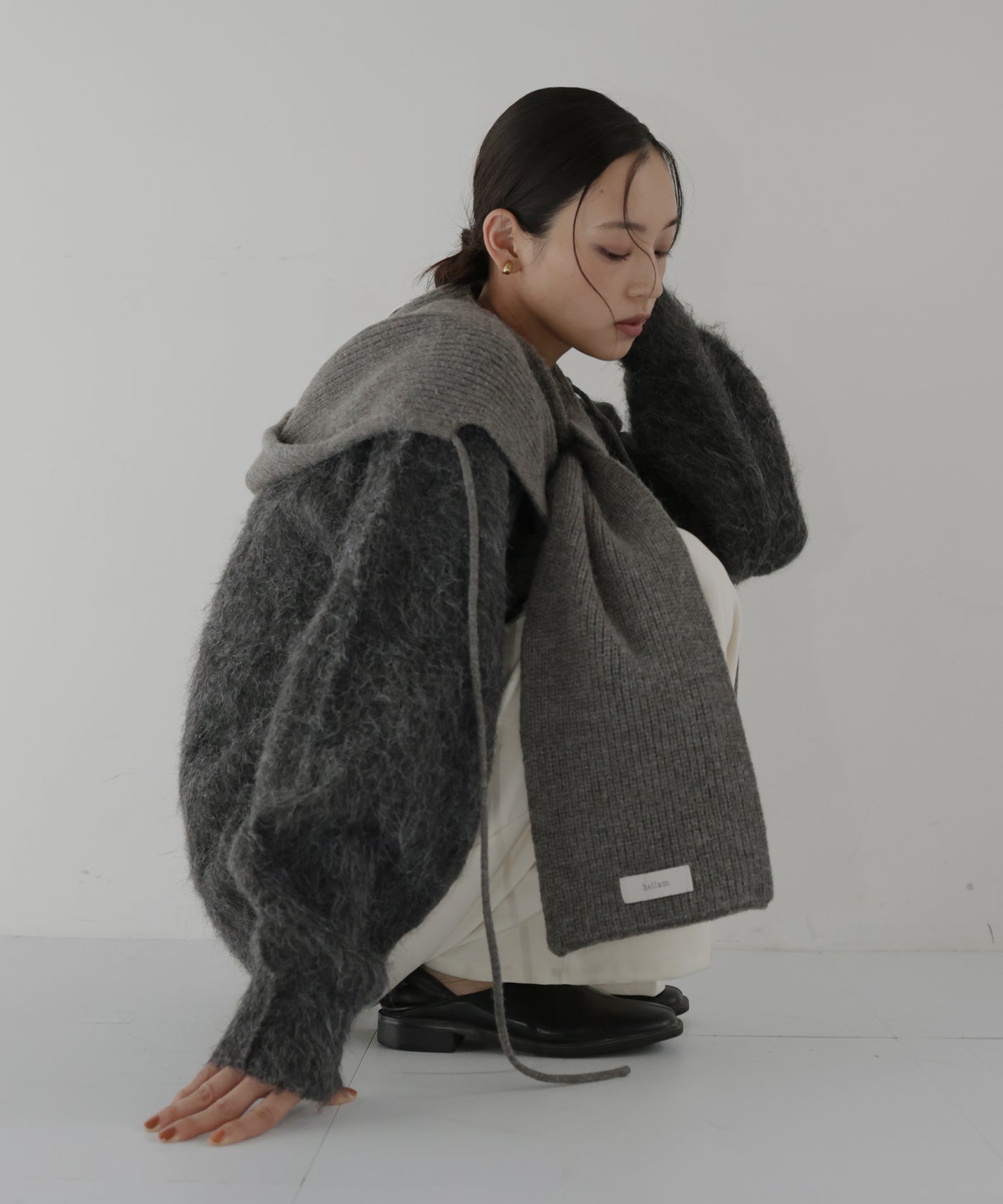 一部予約商品】バラクラバ風フードニットマフラー – hellam