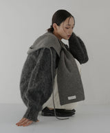 バラクラバ風フードニットマフラー