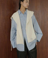 バラクラバ風フードニットマフラー