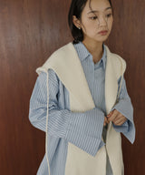 バラクラバ風フードニットマフラー