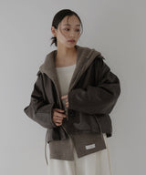 バラクラバ風フードニットマフラー