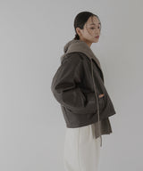 バラクラバ風フードニットマフラー