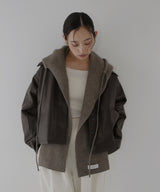 バラクラバ風フードニットマフラー