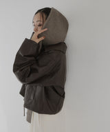 バラクラバ風フードニットマフラー