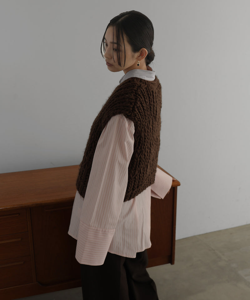 ハンドニットロービングベスト